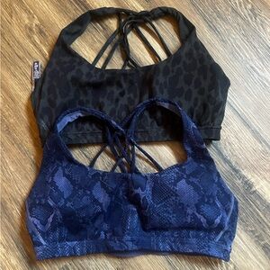 Victorias Secret Sports Bras Lot Leopard and Snakeskin Pattern